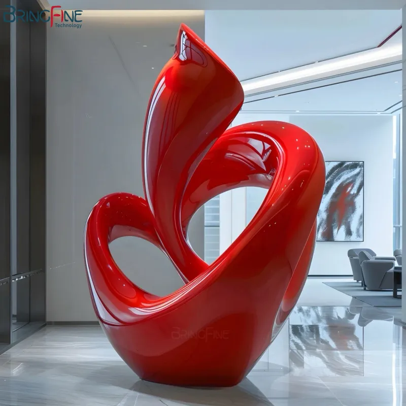 Fiberglass Abstract Art Sculpture