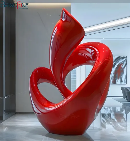 Fiberglass Abstract Art Sculpture