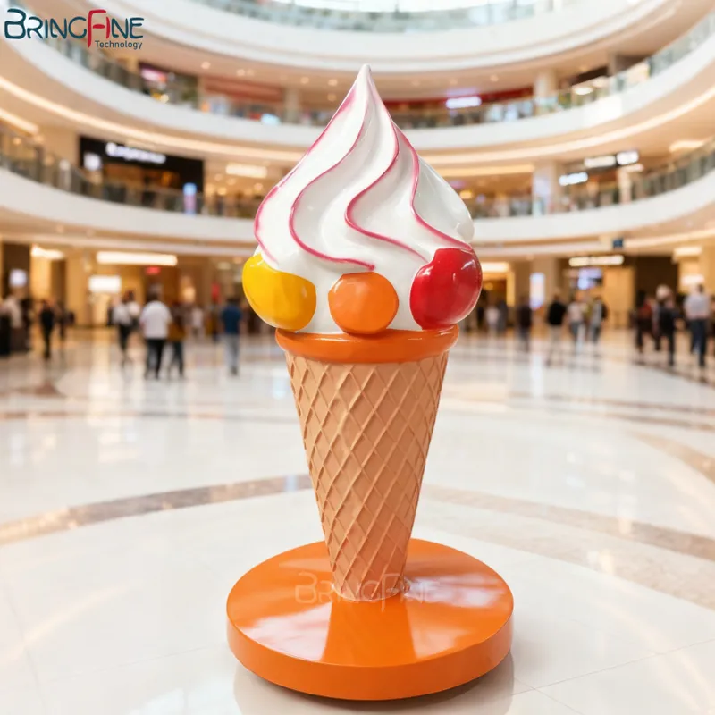 Large Fiberglass Ice Cream Statue