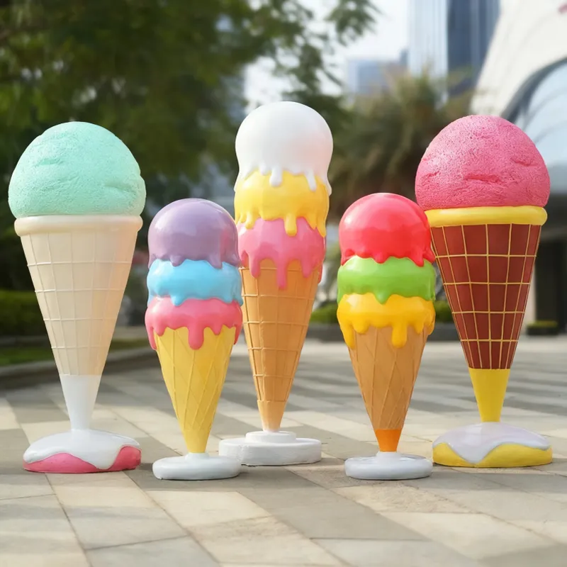 Large Fiberglass Ice Cream Statue