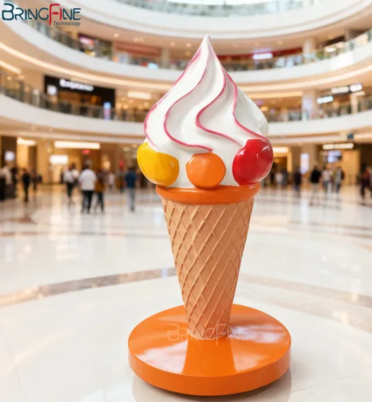 Large Fiberglass Ice Cream Statue