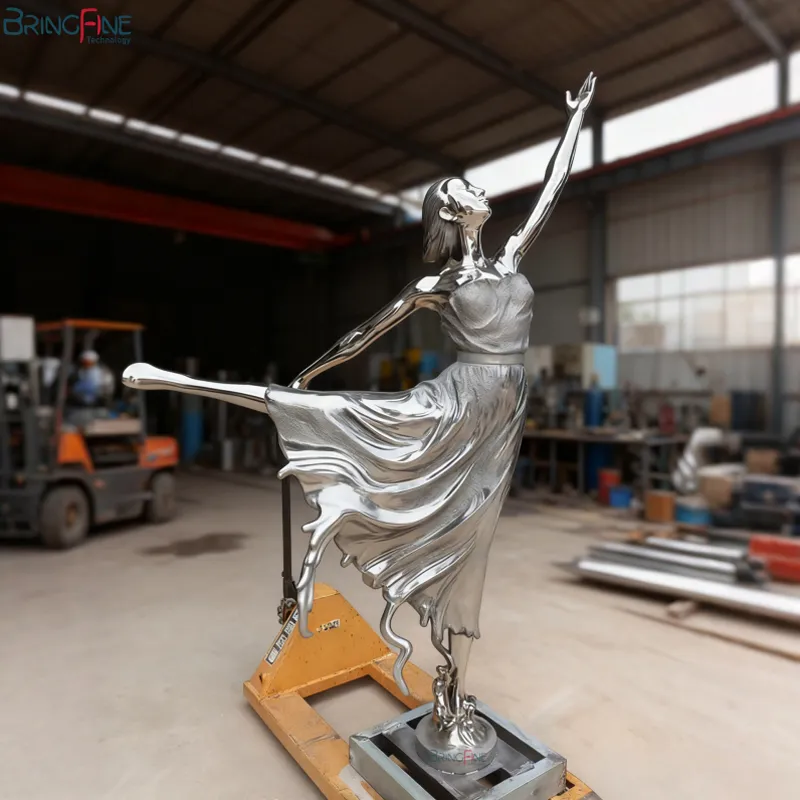 Stainless Steel Dancing Figure Sculpture