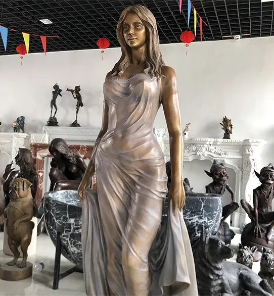 Bronze Girl Statue