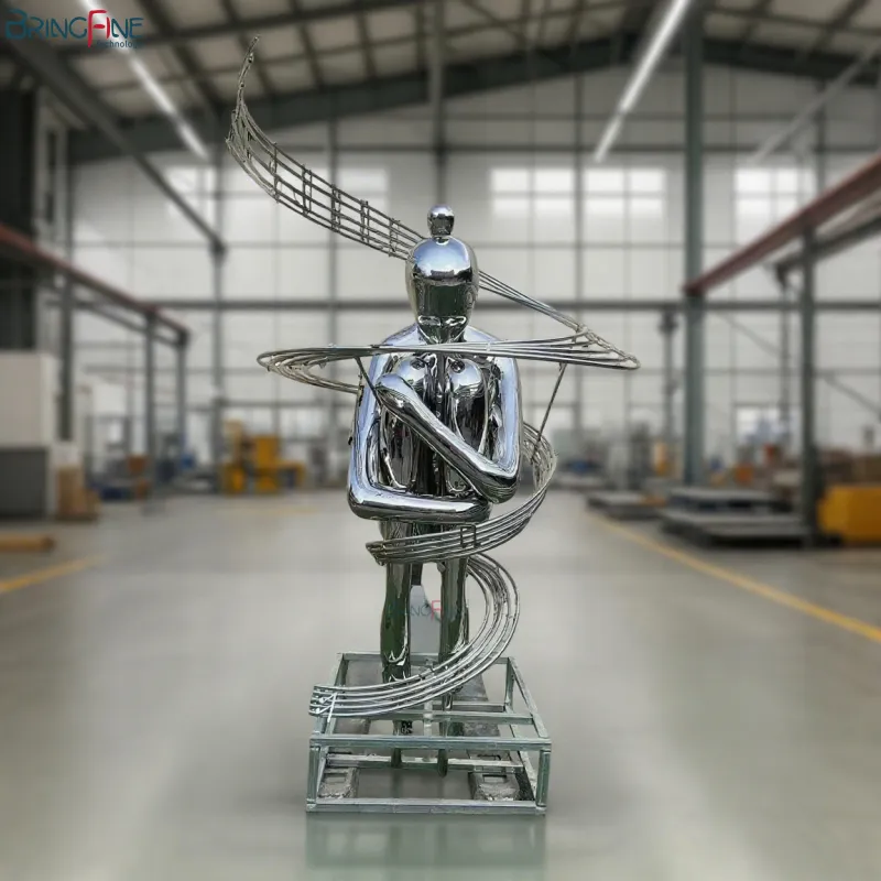 Girl Stainless Steel Sculpture