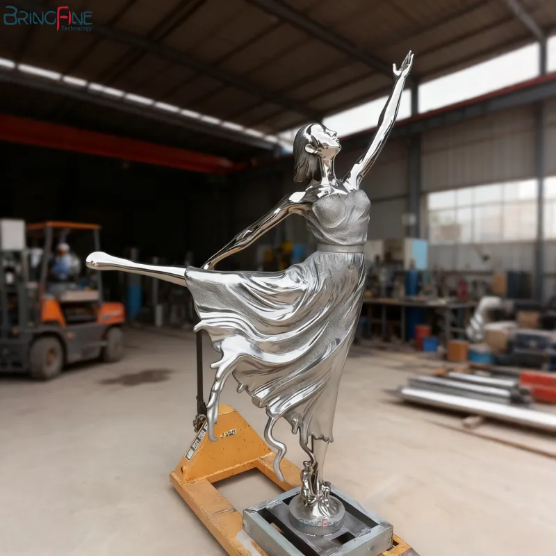 Girl Stainless Steel Sculpture
