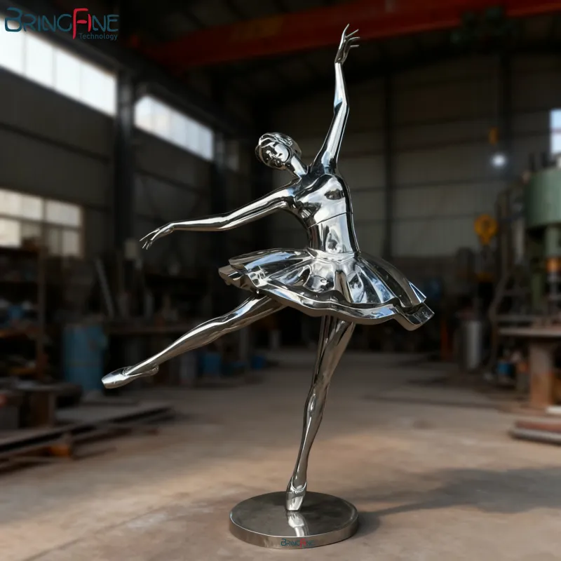 Girl Stainless Steel Sculpture