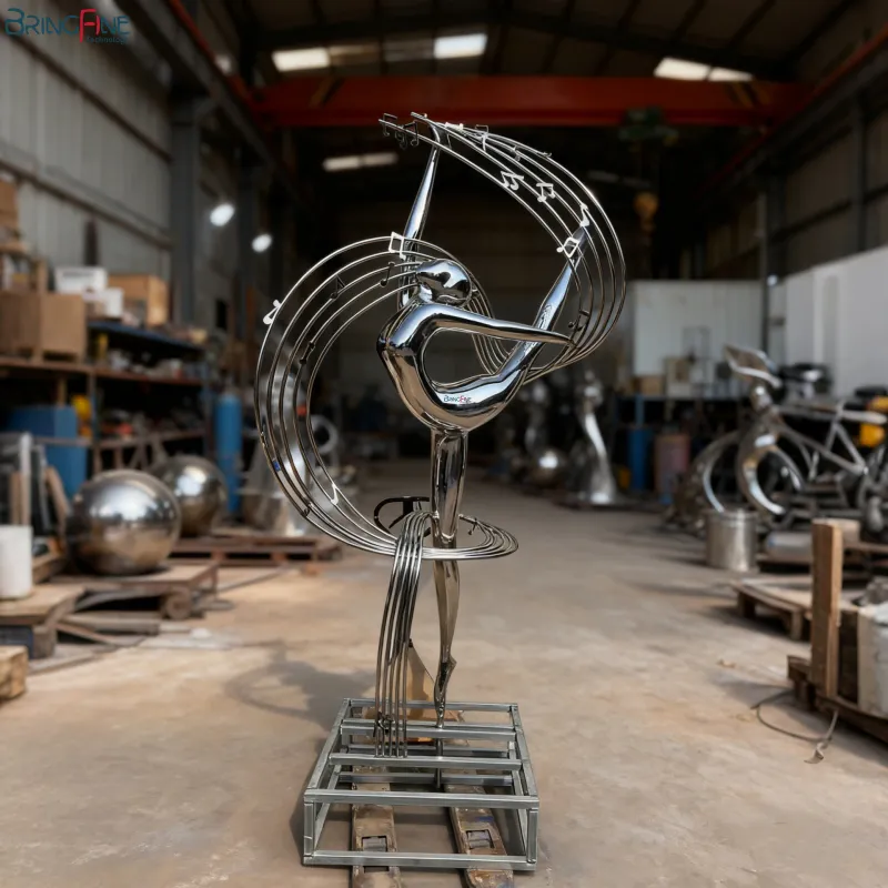 Girl Stainless Steel Sculpture