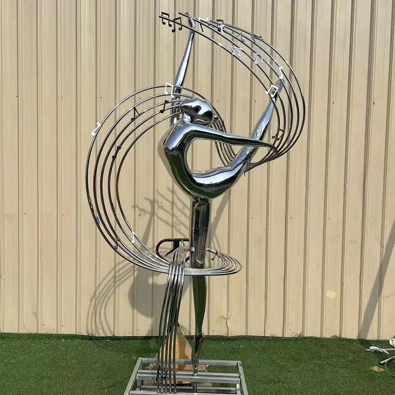 Girl Stainless Steel Sculpture