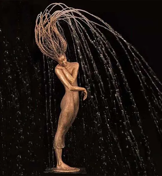 Human Statue Fountain