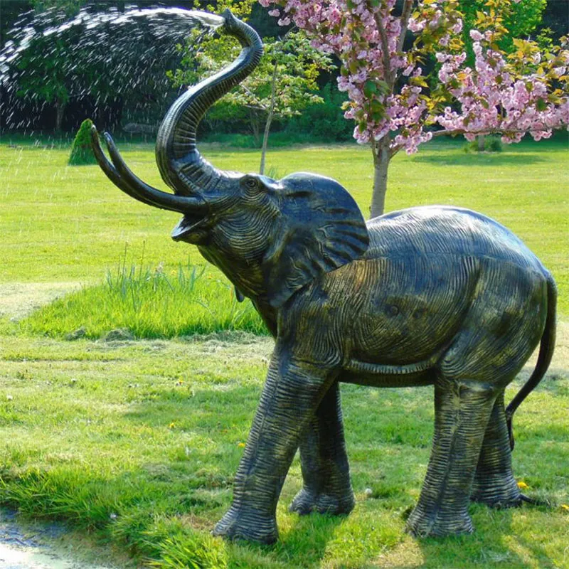 Bronze Elephant Fountain China